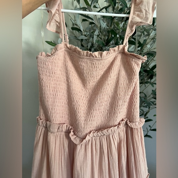 Pinkblush 🎀 Light Pink Smocked Ruffle Accent Dress - Picture 3 of 7